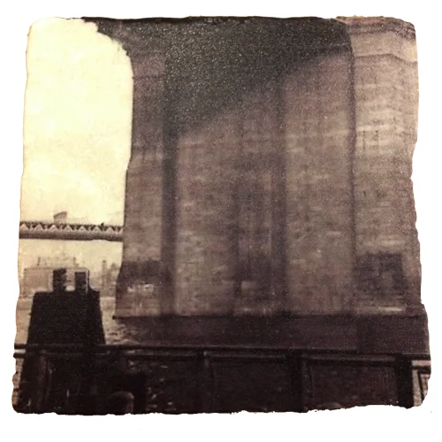 Brooklyn Bridge Italian Marble Tile Coasters thumbnail 4